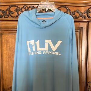 LIV Fishing Apparel Blue Hoodie